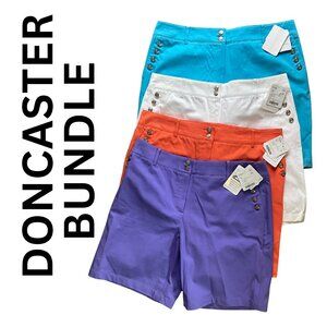 Doncaster BUNDLE 4 pairs Sailor-Button Bermuda Shorts Size 16 New with Tags